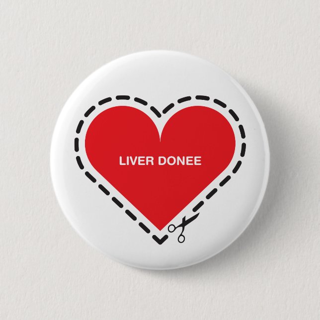 Badge Rond 5 Cm Bouton de donataire de foie (Devant)