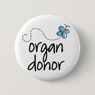 Badge Rond 5 Cm Bouton de donateur d'organe