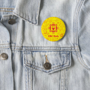 Badge Rond 5 Cm Bouton de doodle CBC Kids