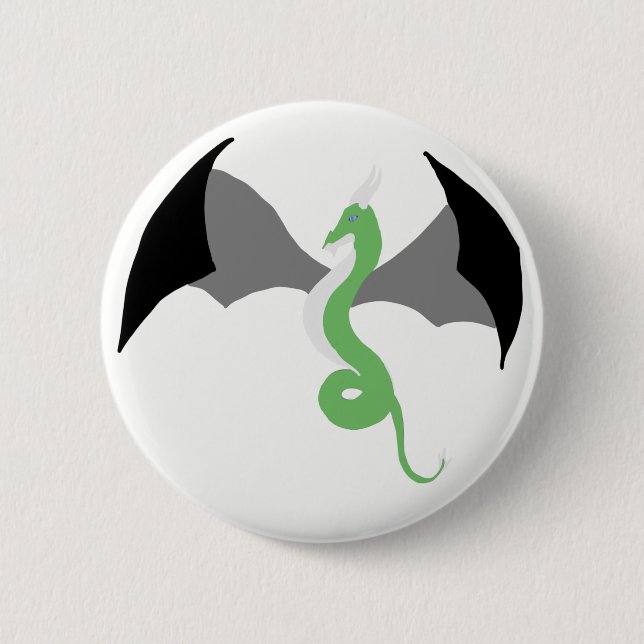 Badge Rond 5 Cm Bouton de dragon d'Agender (Devant)