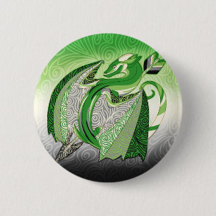 Badge Rond 5 Cm Bouton de dragon de fierté d'Aromantic