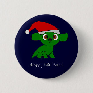 Badge Rond 5 Cm Bouton de dragon de Noël