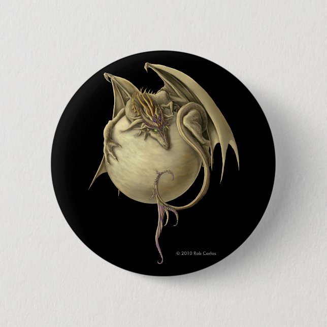 Badge Rond 5 Cm Bouton de dragon de Vénus (Devant)