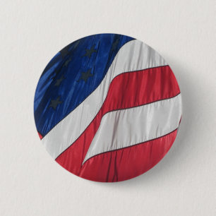 Badge Rond 5 Cm Bouton de drapeau américain patriotique