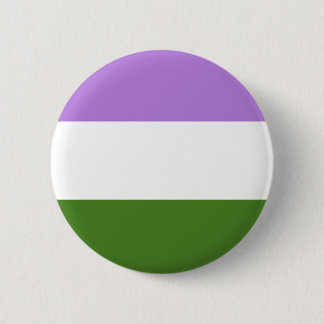 Badge Rond 5 Cm Bouton de drapeau de fierté de Genderqueer