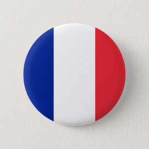 Badge Rond 5 Cm Bouton de drapeau de la France