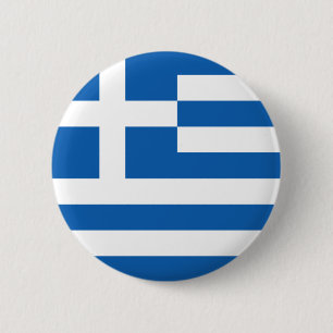 Badge Rond 5 Cm Bouton de drapeau de la Grèce