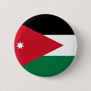 Badge Rond 5 Cm Bouton de drapeau de la Jordanie