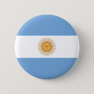 Badge Rond 5 Cm Bouton de drapeau de l'Argentine