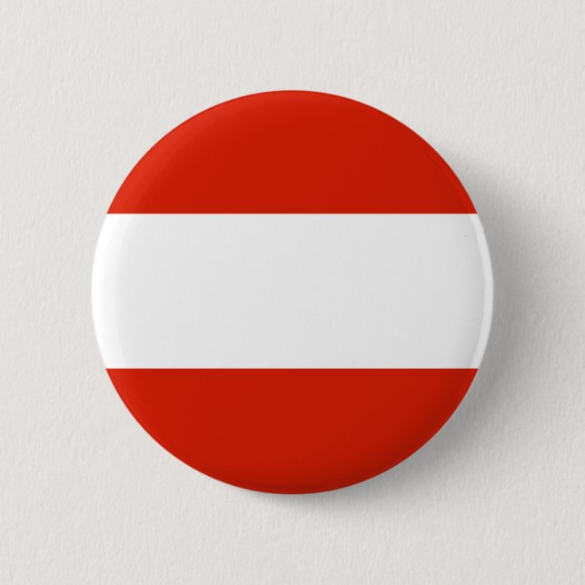 Badge Rond 5 Cm Bouton de drapeau de l'Autriche (Devant)