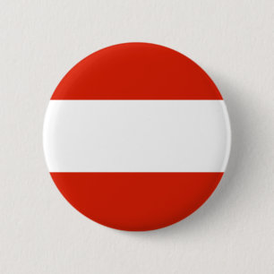 Badge Rond 5 Cm Bouton de drapeau de l'Autriche