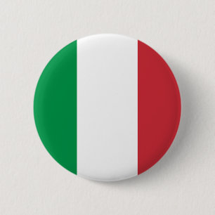 Badge Rond 5 Cm Bouton de drapeau de l'Italie