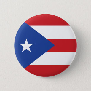 Badge Rond 5 Cm Bouton de drapeau de Porto Rico