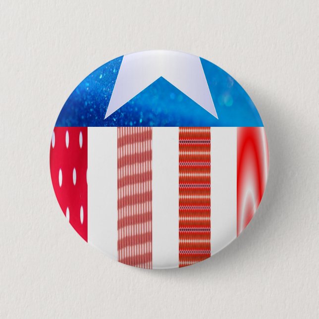 Badge Rond 5 Cm Bouton de drapeau des Etats-Unis (Devant)