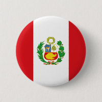 Bouton de drapeau d'état du Pérou