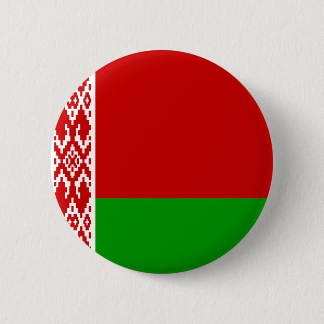 Badge Rond 5 Cm Bouton de drapeau du Belarus (Devant)