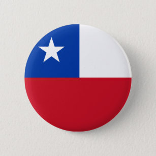 Badge Rond 5 Cm Bouton de drapeau du Chili