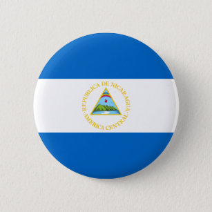 Badge Rond 5 Cm Bouton de drapeau du Nicaragua