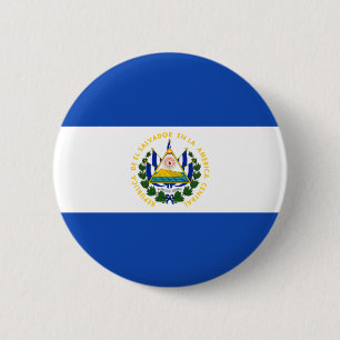 Badge Rond 5 Cm Bouton de drapeau du Salvador