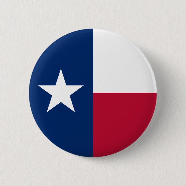 Badge Rond 5 Cm Bouton de drapeau du Texas (Devant)