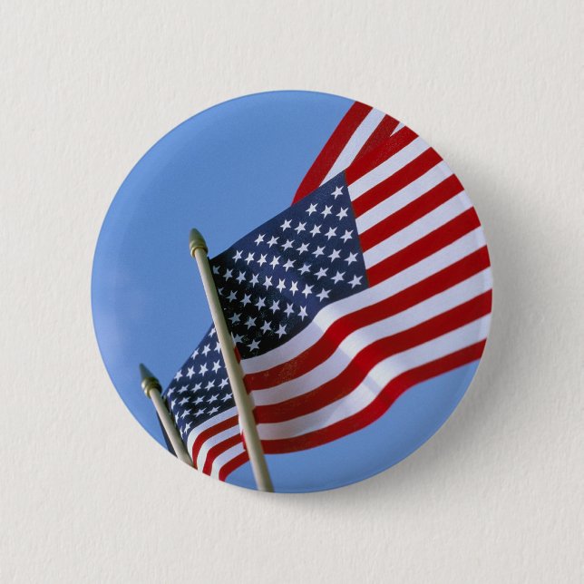 Badge Rond 5 Cm Bouton de drapeaux (Devant)