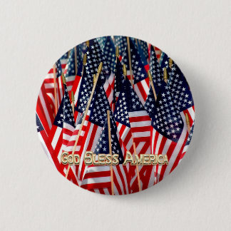 Badge Rond 5 Cm Bouton de drapeaux américains