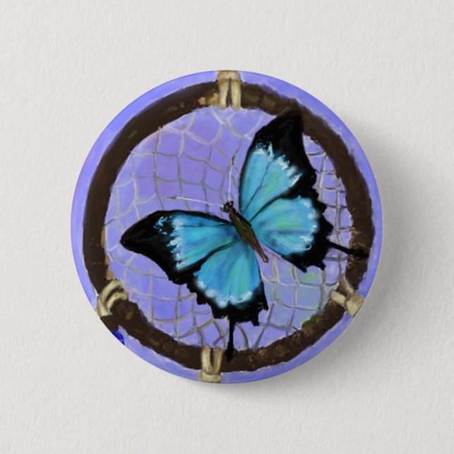Badge Rond 5 Cm Bouton de Dreamcatcher (Devant)