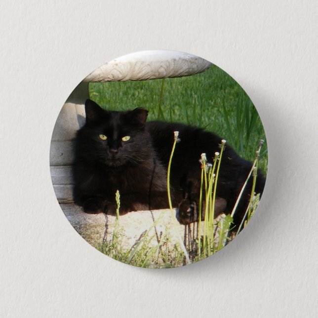 Badge Rond 5 Cm Bouton de ~ du chat 120 (Devant)