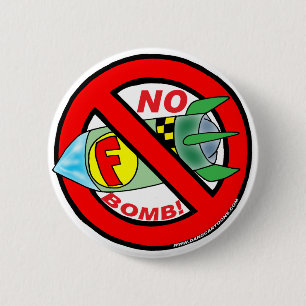 BADGE ROND 5 CM BOUTON DE F-BOMB
