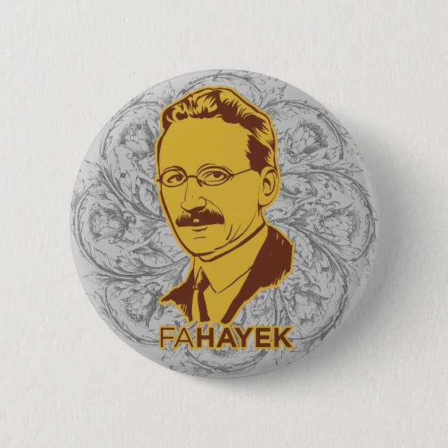 Badge Rond 5 Cm Bouton de fa Hayek (Devant)