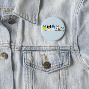 Badge Rond 5 Cm Bouton de fauvettes de l'OHIO