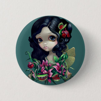 Badge Rond 5 Cm Bouton "de fée carnivore de bouquet"
