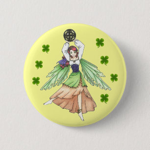 Badge Rond 5 Cm Bouton de fée celtique