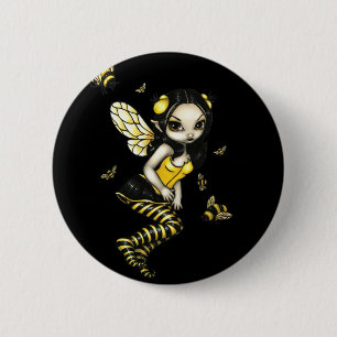 Badge Rond 5 Cm Bouton de fée de bourdon