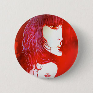 Badge Rond 5 Cm Bouton "de femme gitane"