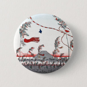 Badge Rond 5 Cm Bouton de festival de Tanabata