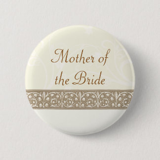 Badge Rond 5 Cm Bouton de fête de la mariée de frise décorative de