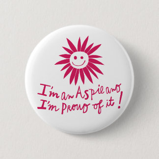 Badge Rond 5 Cm Bouton de fierté d'Aspie