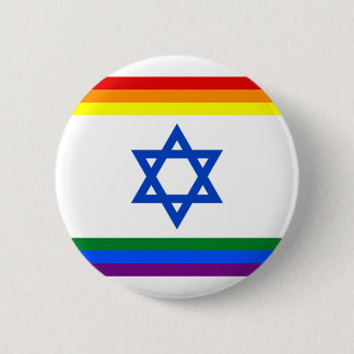 Badge Rond 5 Cm Bouton de fierté de l'Israël LGBT