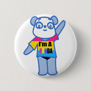 Badge Rond 5 Cm Bouton de fierté de panda