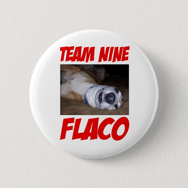 Badge Rond 5 Cm Bouton de Flaco (Devant)