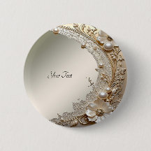 Bouton de fleurs blanches modernes perles