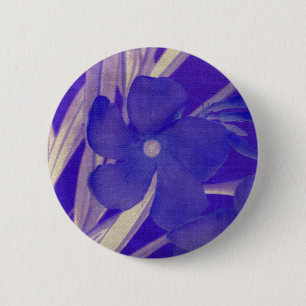 Badge Rond 5 Cm Bouton de fleurs violettes