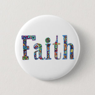 Badge Rond 5 Cm Bouton de foi