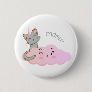 Badge Rond 5 Cm bouton de fond nuage unicat