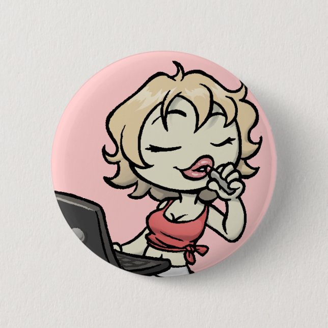 Badge Rond 5 Cm Bouton de Forumwarz Camwhore (Devant)