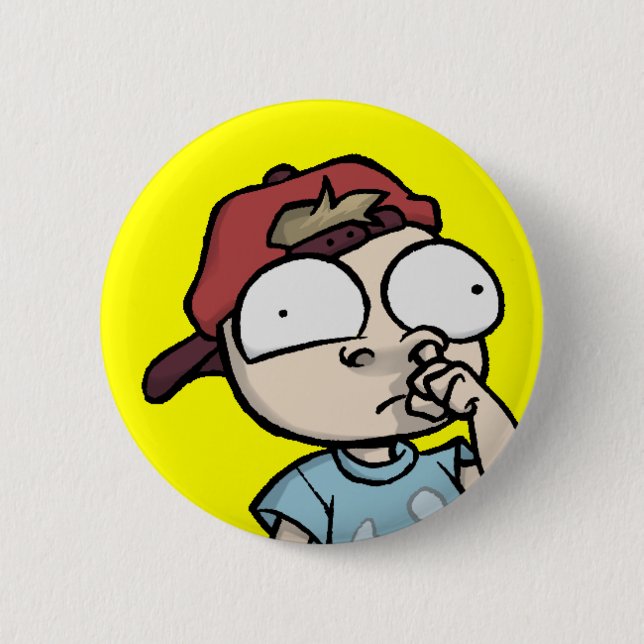 Badge Rond 5 Cm Bouton de Forumwarz Permanoob (Devant)