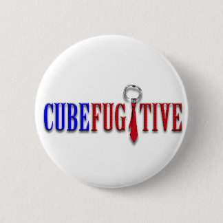 Badge Rond 5 Cm Bouton de fugitif de cube