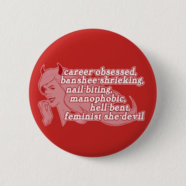 Badge Rond 5 Cm Bouton de furie (Devant)