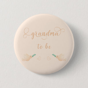 Badge Rond 5 Cm Bouton de future grand-mère pour Baby Shower de bé
